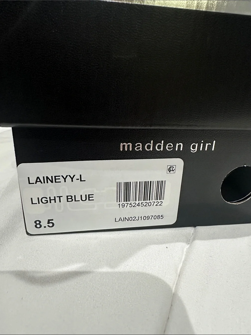Madden Girl Light Blue Clear Strap Block Heel Sandals